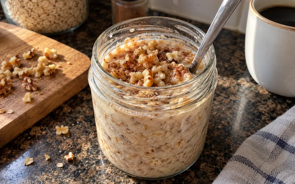 Avena nocturna con canela