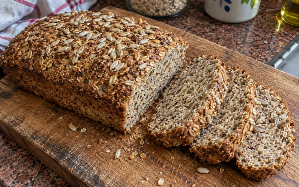 Pan de avena y linaza